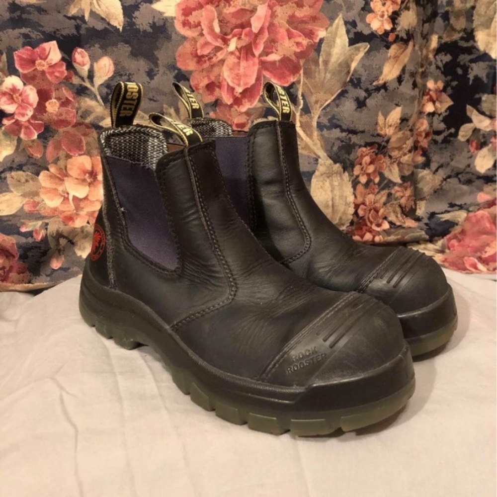 Rock rooster steel toe boot